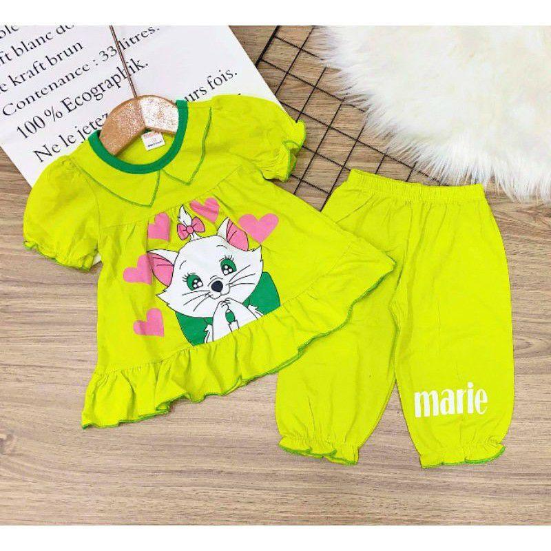 Bộ ngố cotton 4c bé gái size đại - Đồ bộ trẻ em