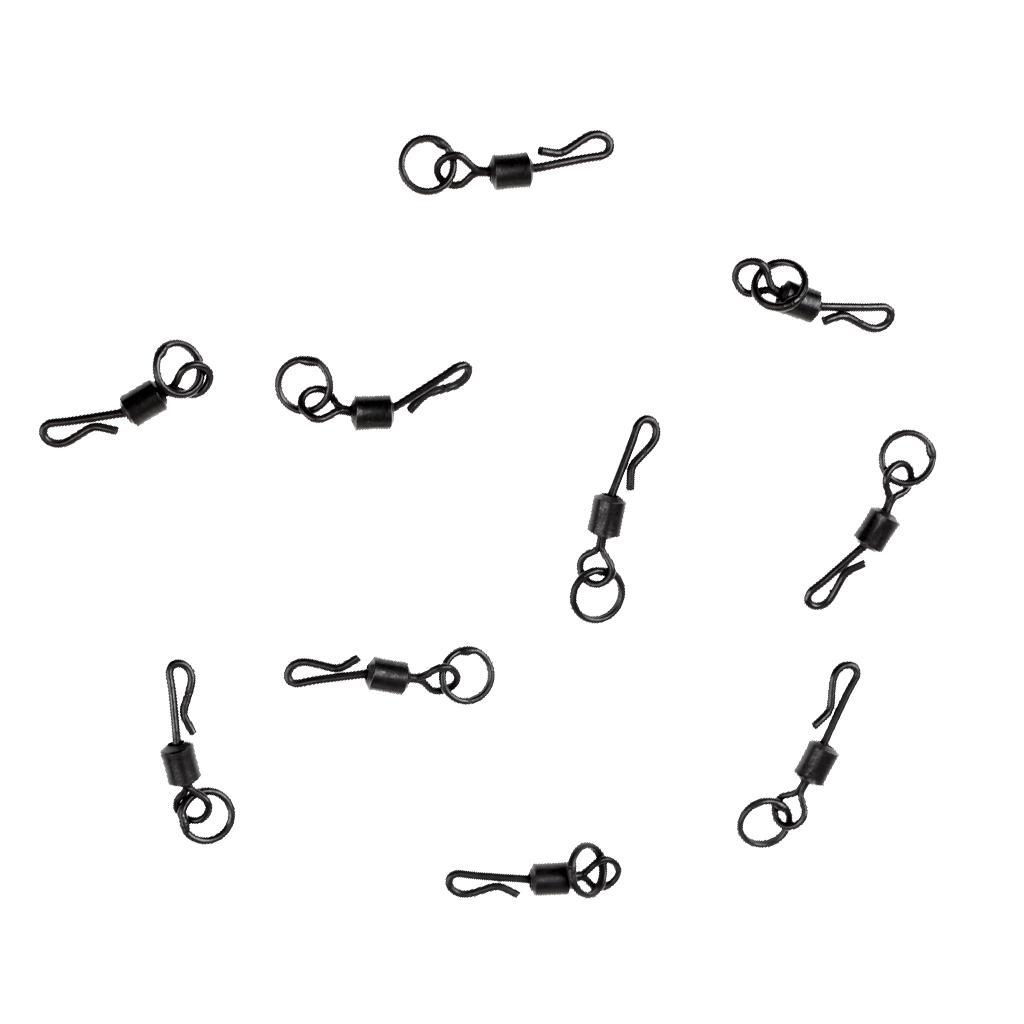 20pcs Quick Change Flexi Ring Swivels Size 11 Chod Carp Fishing Ronnie Rigs