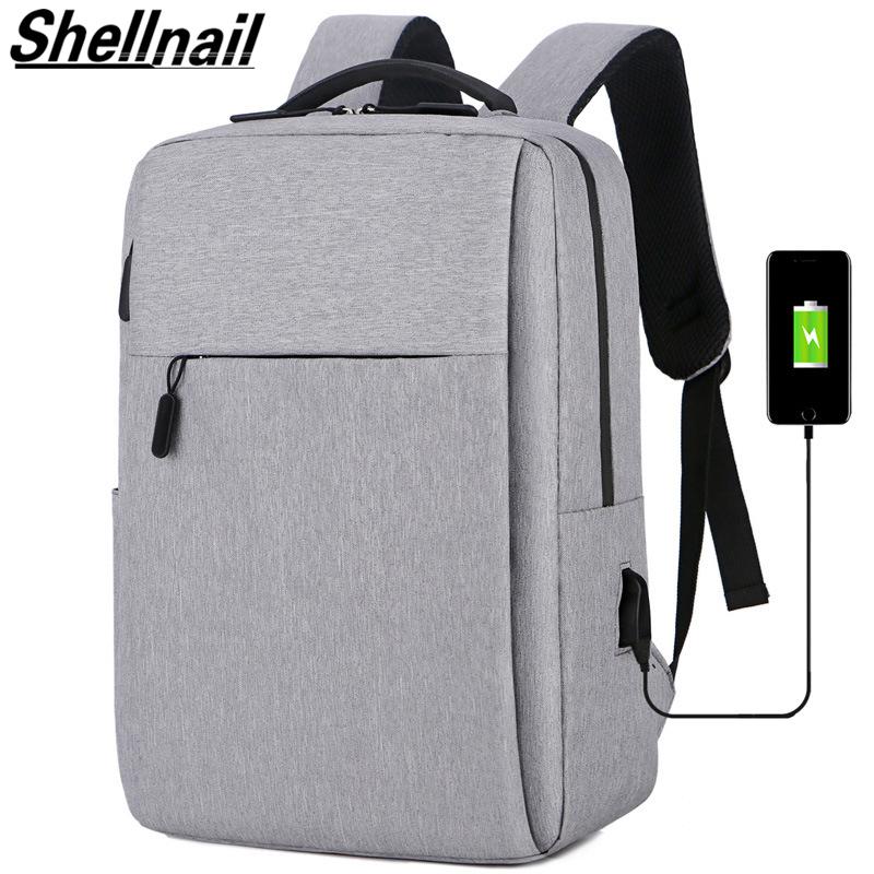 Shellnail Chống Nước Laptop Ba Lô Du Lịch Đa Năng Chống Trộm Dành Cho Nam Giới TÍNH Ba Lô USB Để Sạc Cho Macbook IPAD