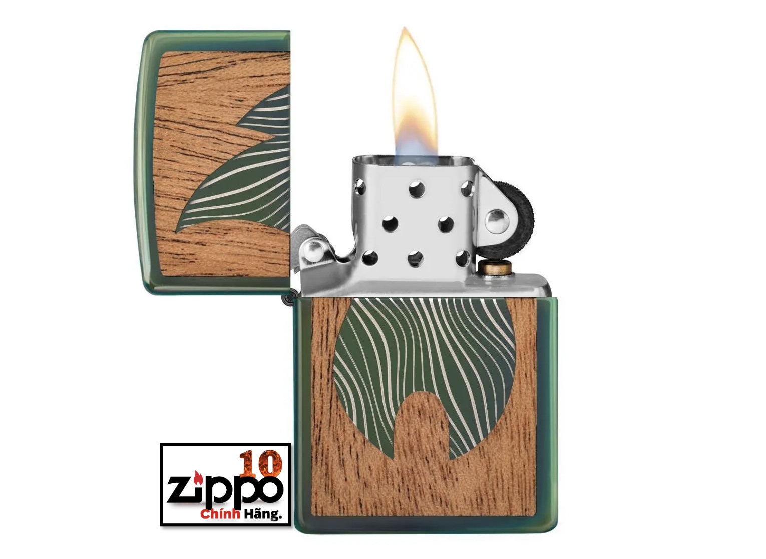 Bật lửa Zippo WOODCHUCK USA Flame SKU 49057 - Chính hãng 100%