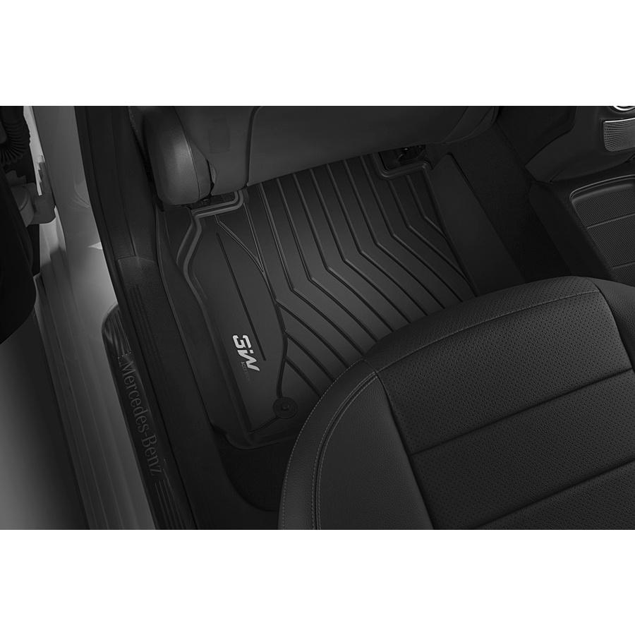 Hình ảnh Thảm lót sàn xe ô tô Mercedes Ben GLC 2016+ Nhãn hiệu Macsim 3W chất liệu nhựa TPE đúc khuôn cao cấp - màu đen