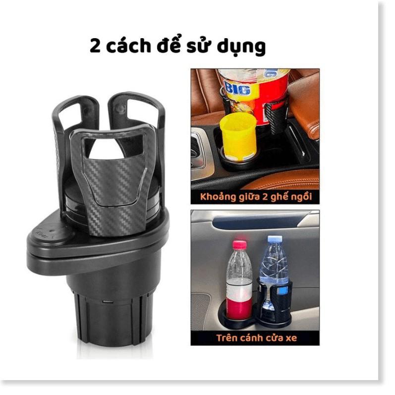 Cốc đựng đồ co giãn đa năng trên xe hơi Carbon Black