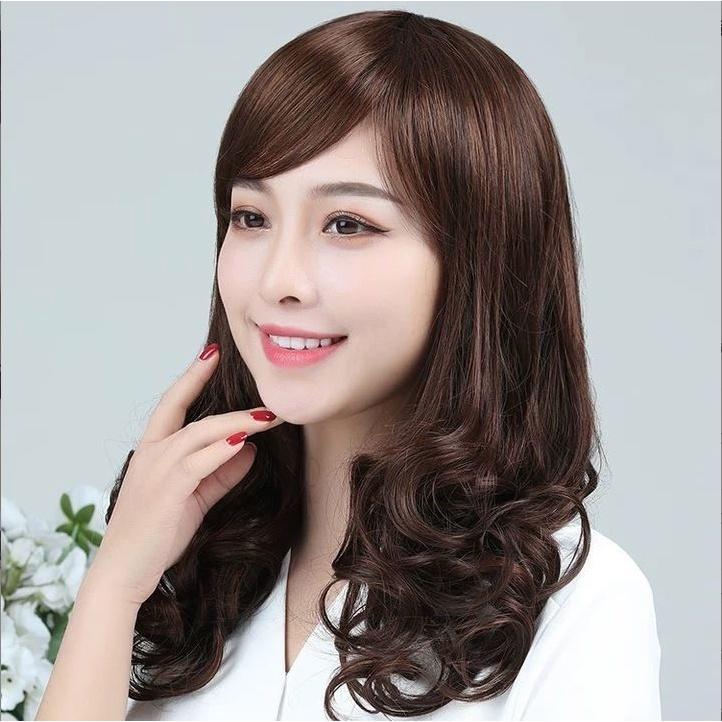 Tóc giả nữ nguyên đầu trung niên Hàn Quốc, Tóc giả cả đầu cao cấp - TG50