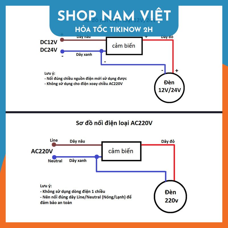 Cảm Biến Chuyển Động Cao Cấp Cho Tất Cả Loại Đèn