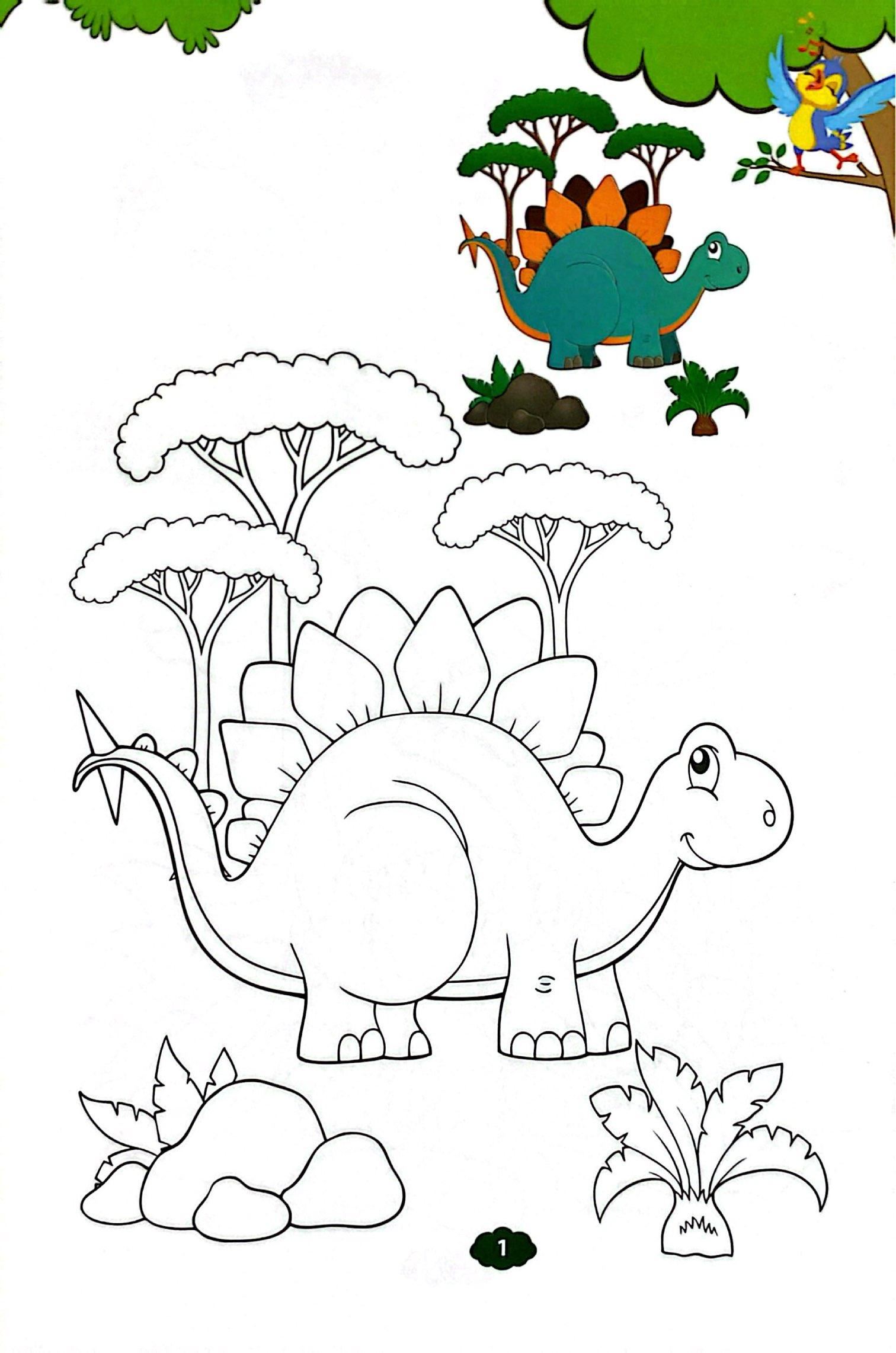 Sách - Bé Tập Tô Màu - Khủng Long