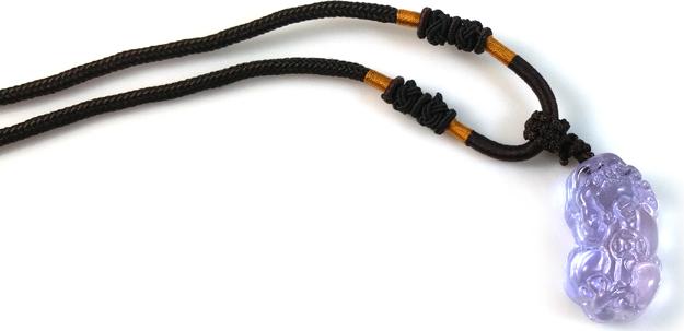 Dây chuyền tỳ hưu thạch anh tím ấn độ MS714