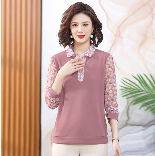 Áo Sơ Mi Mùa Xuân Thời Trang Cho Mẹ SM85 - Hàng Quảng Châu Cao Cấp