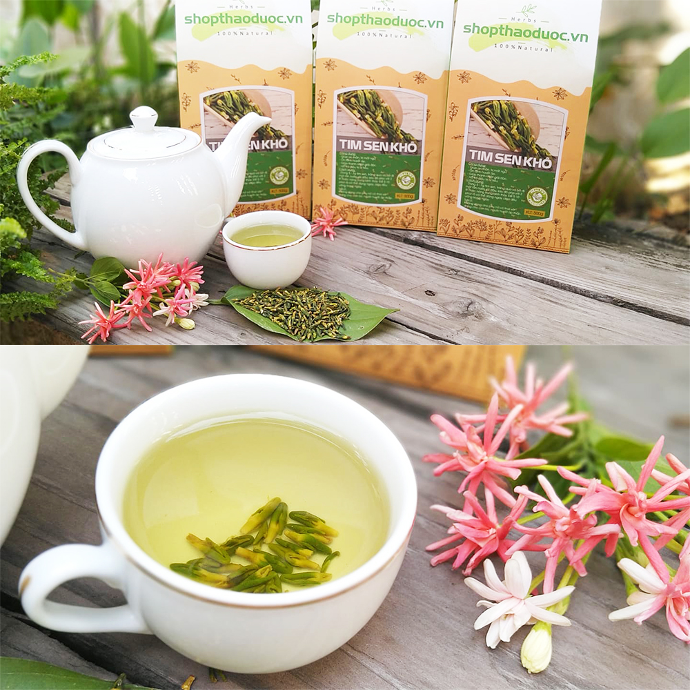 Combo 1kg tim sen khô - giúp chữa mất ngủ tốt, ổn định nhịp tim, cao huyết áp, thanh nhiệt, giải độc