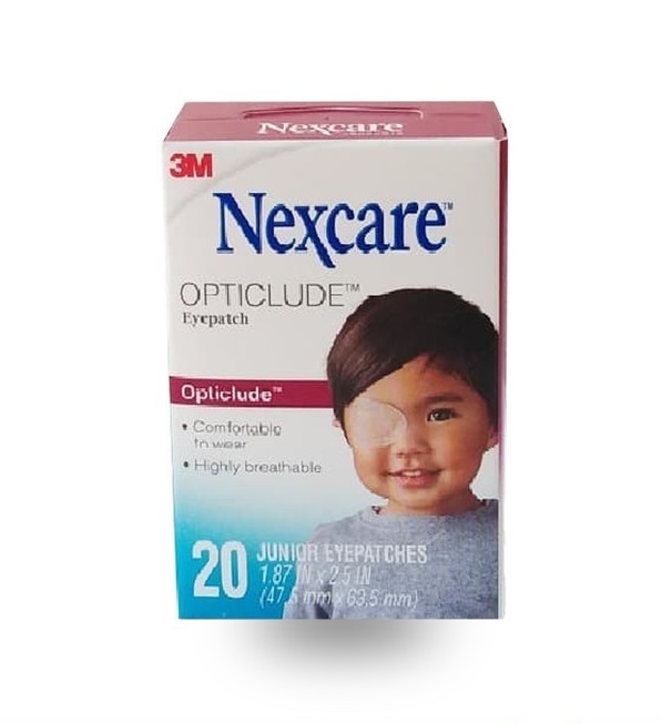 Combo 5 hộp Băng dán mắt khắc phục chứng suy giảm thị lực 3M Nexcare cỡ bé