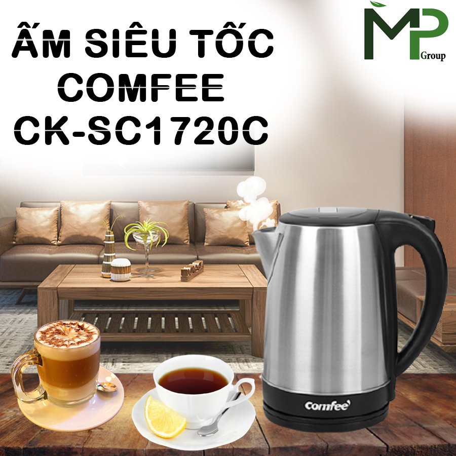 Bình Đun Siêu Tốc Comfee 1.7 lít CK-SC1720C - Hàng Chính Hãng