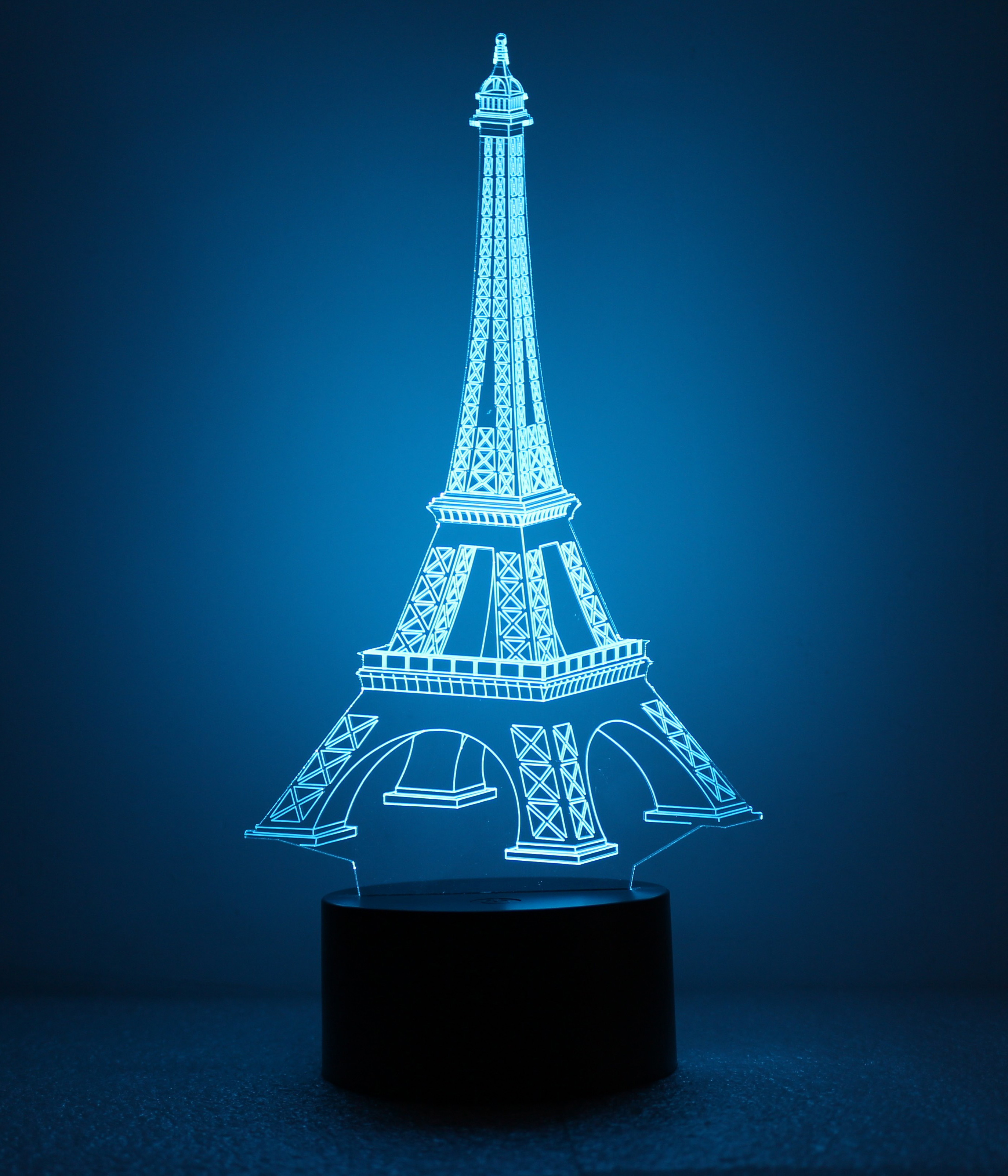 Đèn ngủ 3D - Tháp Eiffel công tắc cảm ứng
