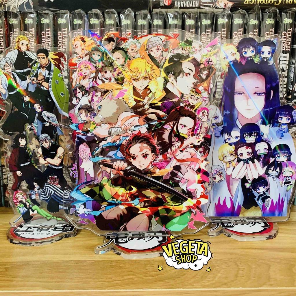 Mô Hình Tượng Standee Acrylic Mica 2 mặt Thanh Gươm Diệt Quỷ - Kimetsu No Yaiba - Tanjiro Nezuko Zenitsu Rengoku Shinobu