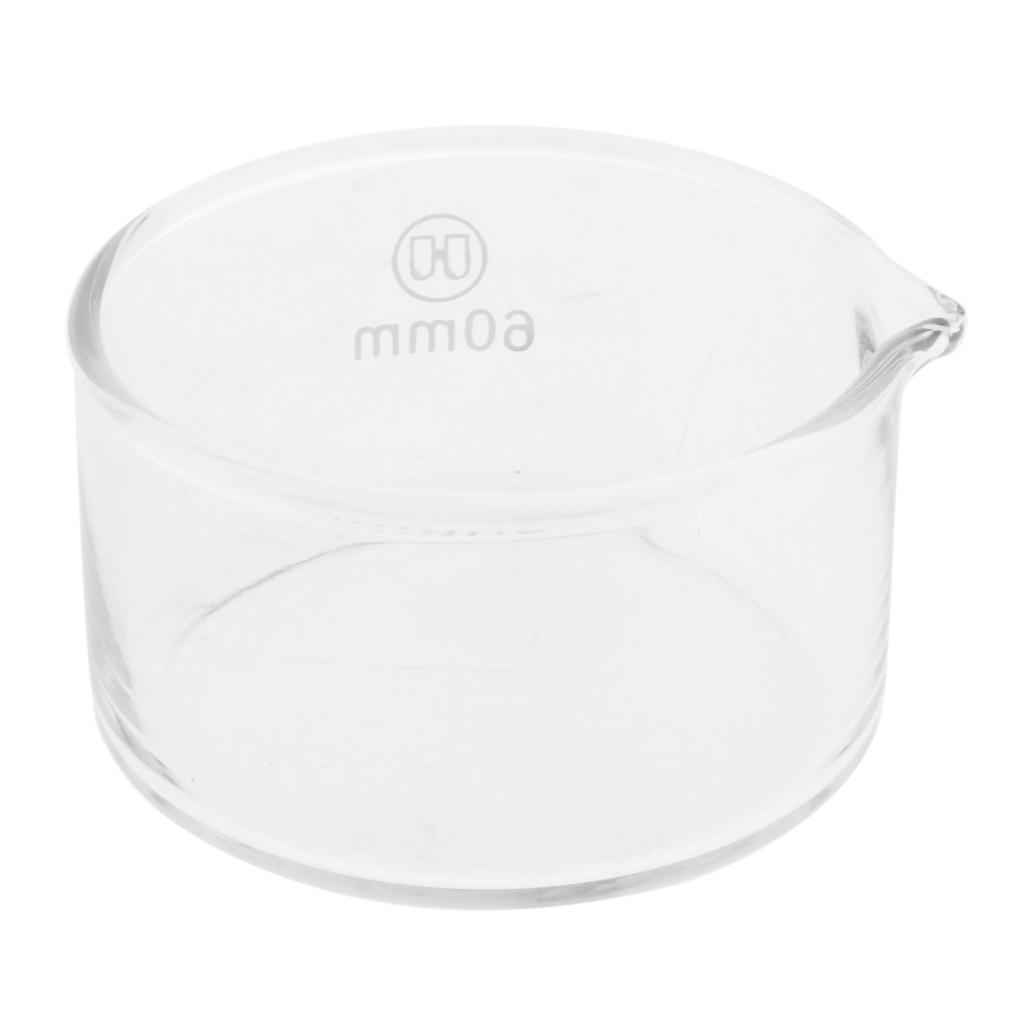 2 Pieces 60mm Reusable Glass Crystallizing Dish