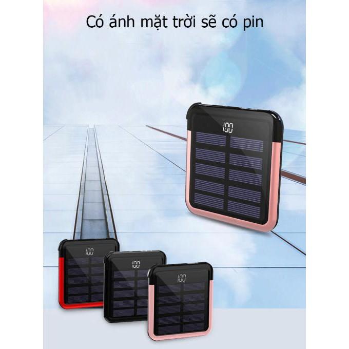 Pin sạc dự phòng năng lượng mặt trời siêu mỏng 5000mAh - ShopToro - AsiaMart