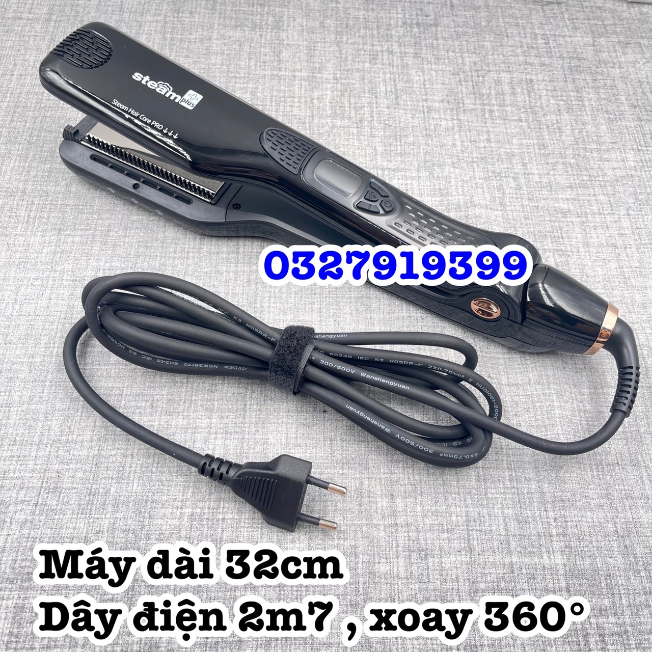 Máy duỗi tóc hơi nước Steam Plus+ cao cấp