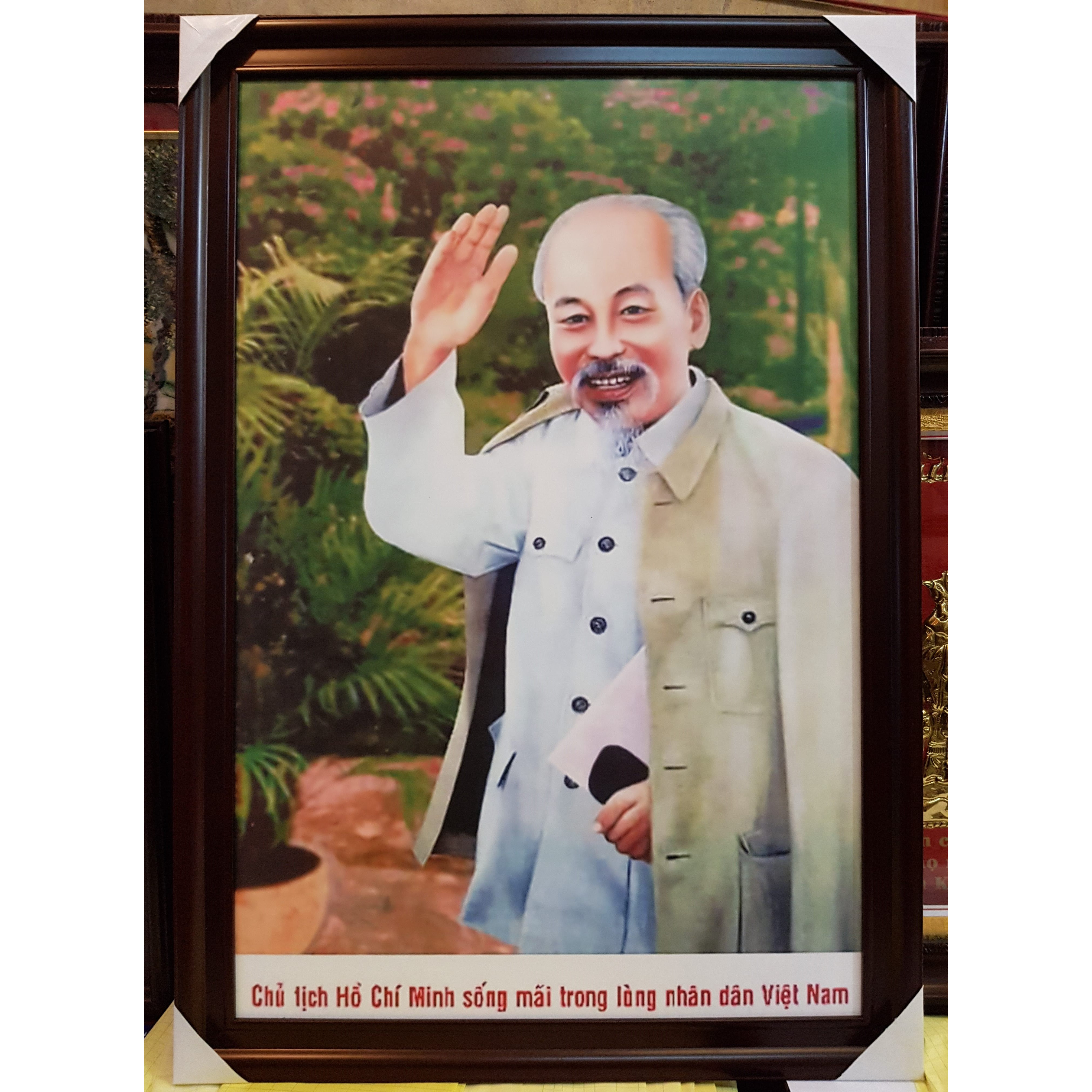Tranh in dầu - BÁC HỒ VẪY TAY CHÀO ĐỒNG BÀO