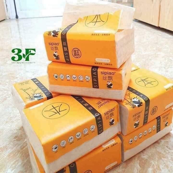 1 GÓI GIẤY ĂN GẤU TRÚC SIPIAO 300 TỜ SIÊU DAI