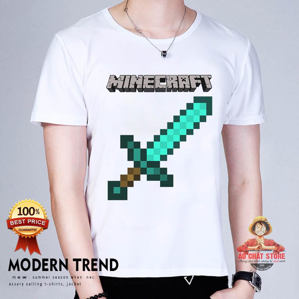 Áo Minecraft Kiếm Diamond