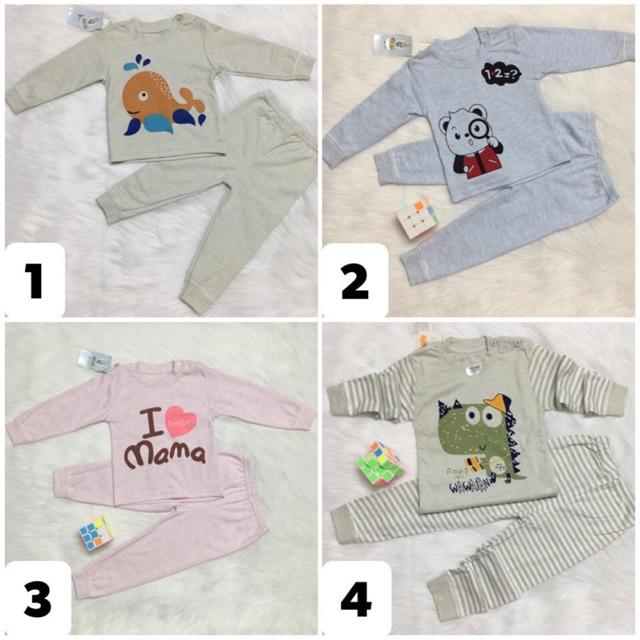 Bộ Cotton thu đông cho bé