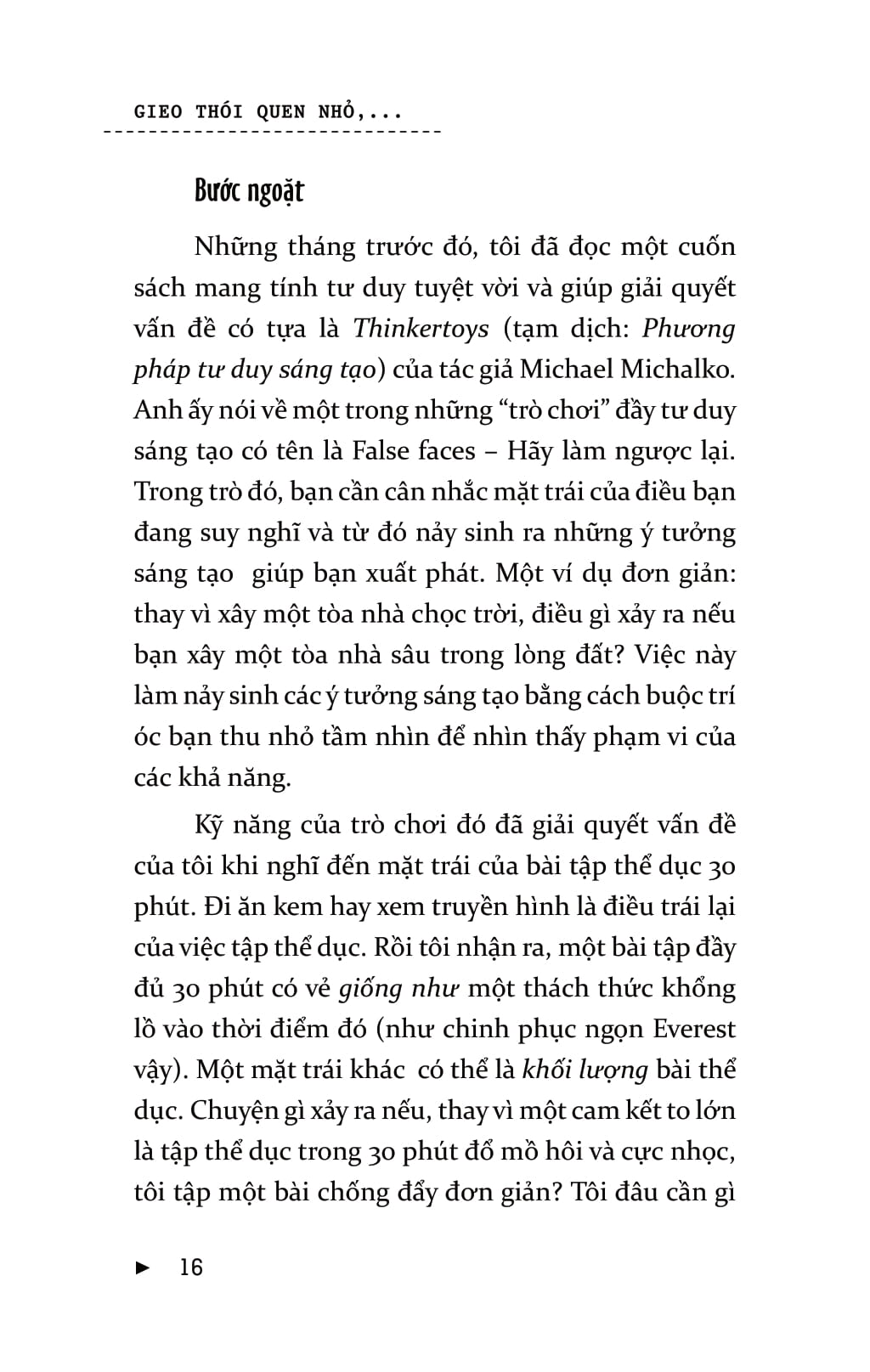 Sách Gieo Thói Quen Nhỏ, Gặt Thành Công Lớn