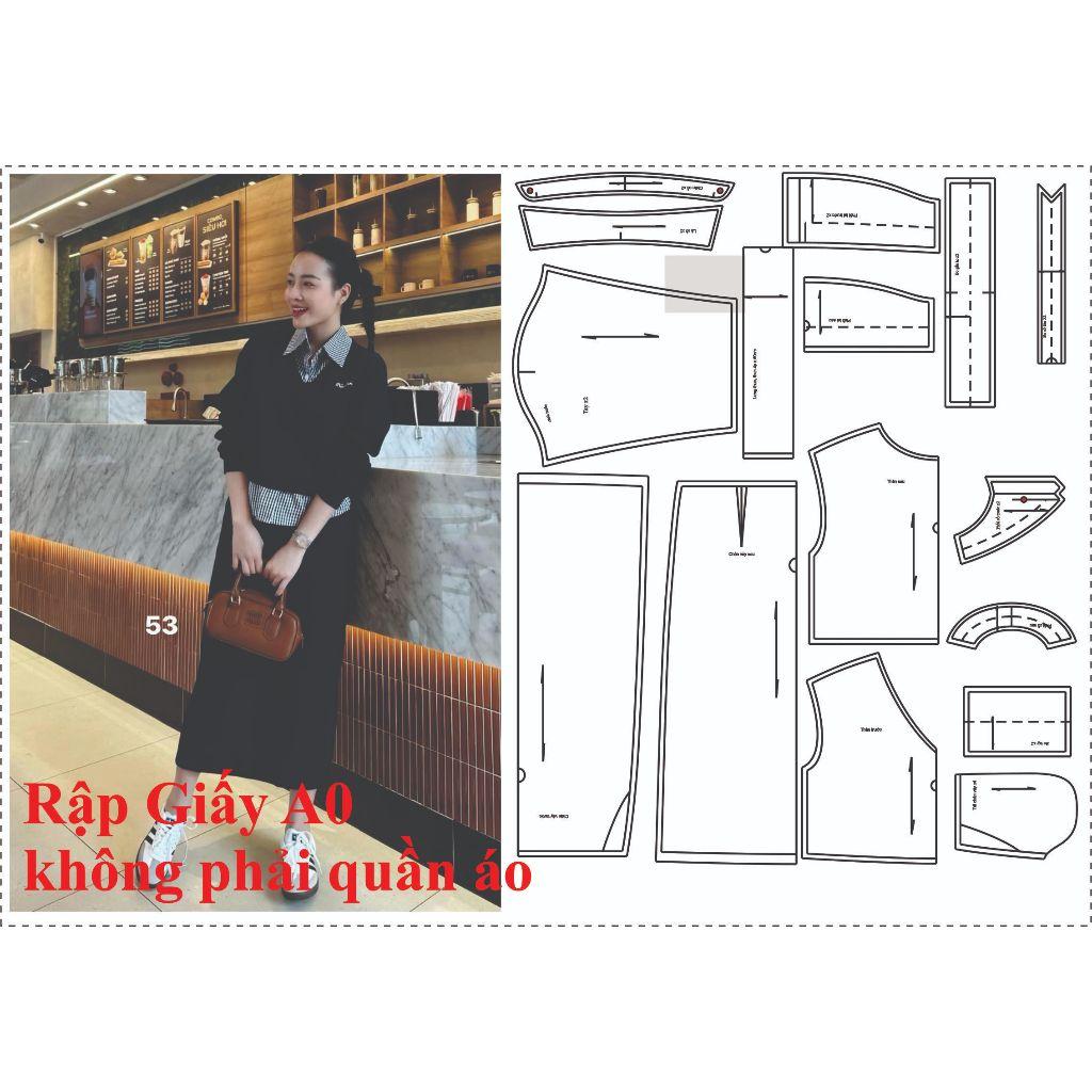 Rập giấy A0 set váy áo thu đông 370