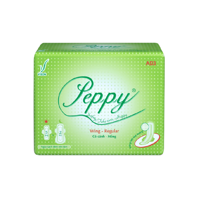 Combo 6 gói Băng Vệ Sinh AO3 Ngày Và Đêm, Siêu Thấm, Siêu Mỏng Nhẹ, Mặt Lưới, Có Cánh (7 miếng)