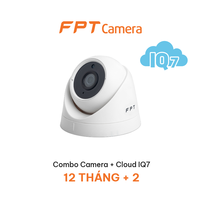 Camera Giám Sát An Ninh - FPT IQ 2 (Indoor Trong Nhà)  - Tặng kèm gói lưu trữ Cloud IQ7 14 tháng - Hàng chính hãng