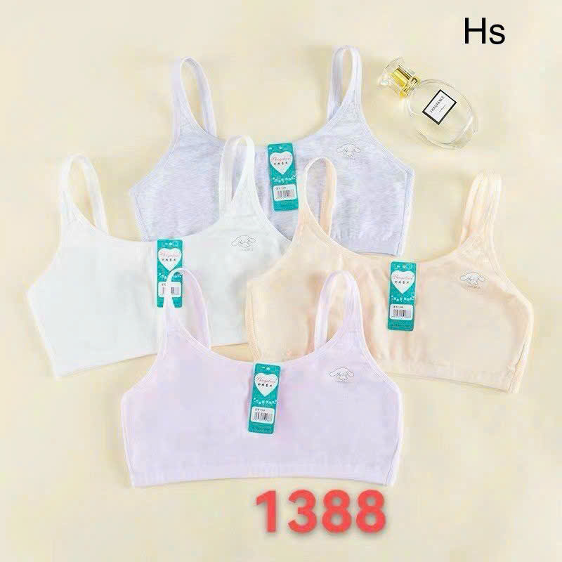 Áo Lá Học Sinh 1388 Mẫu Thỏ Cotton Mút Mỏng Lưng Có Thông Hơi