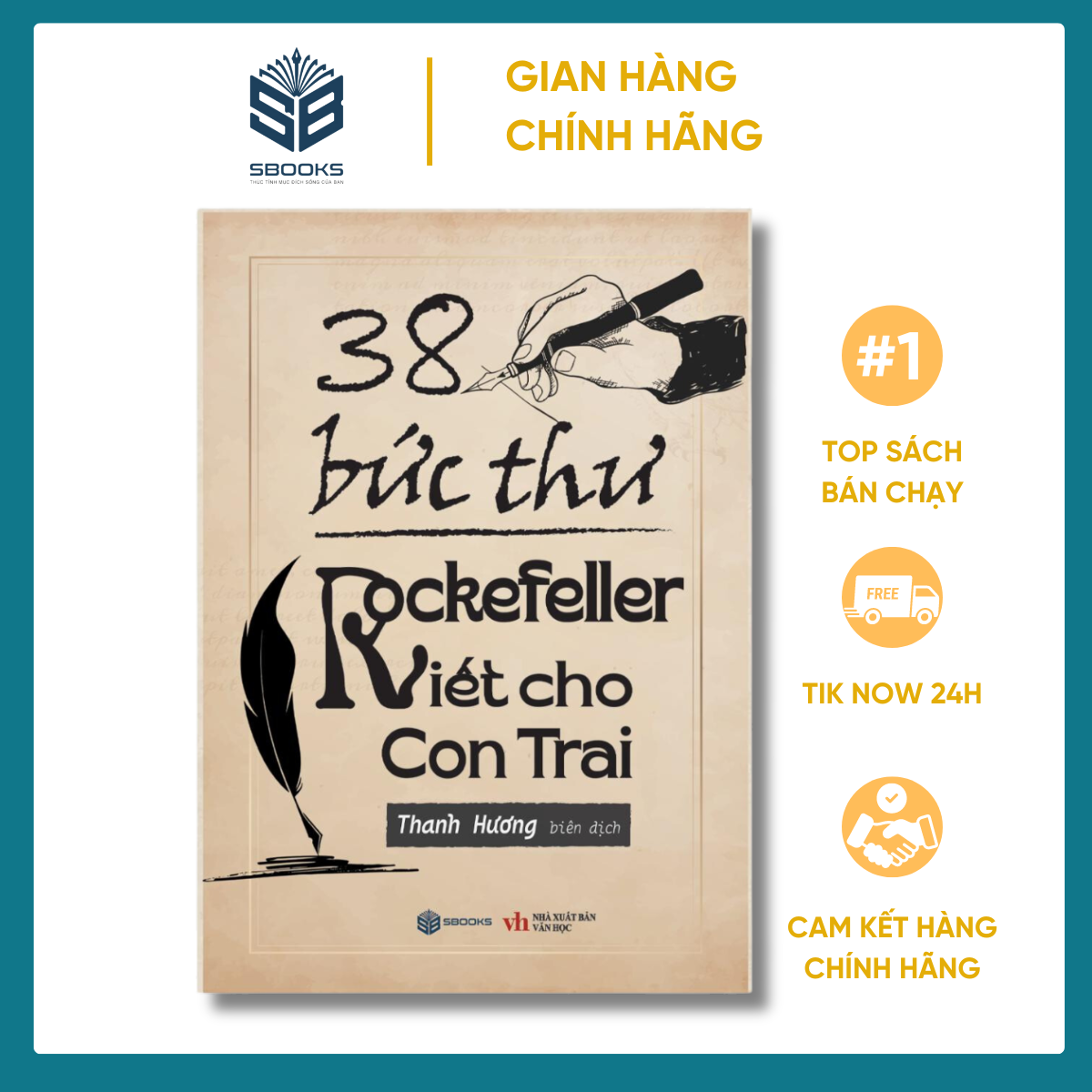 Sách - 38 Bức Thư Rockefeller Gửi Cho Con Trai - Sách CHÍNH HÃNG SBOOKS