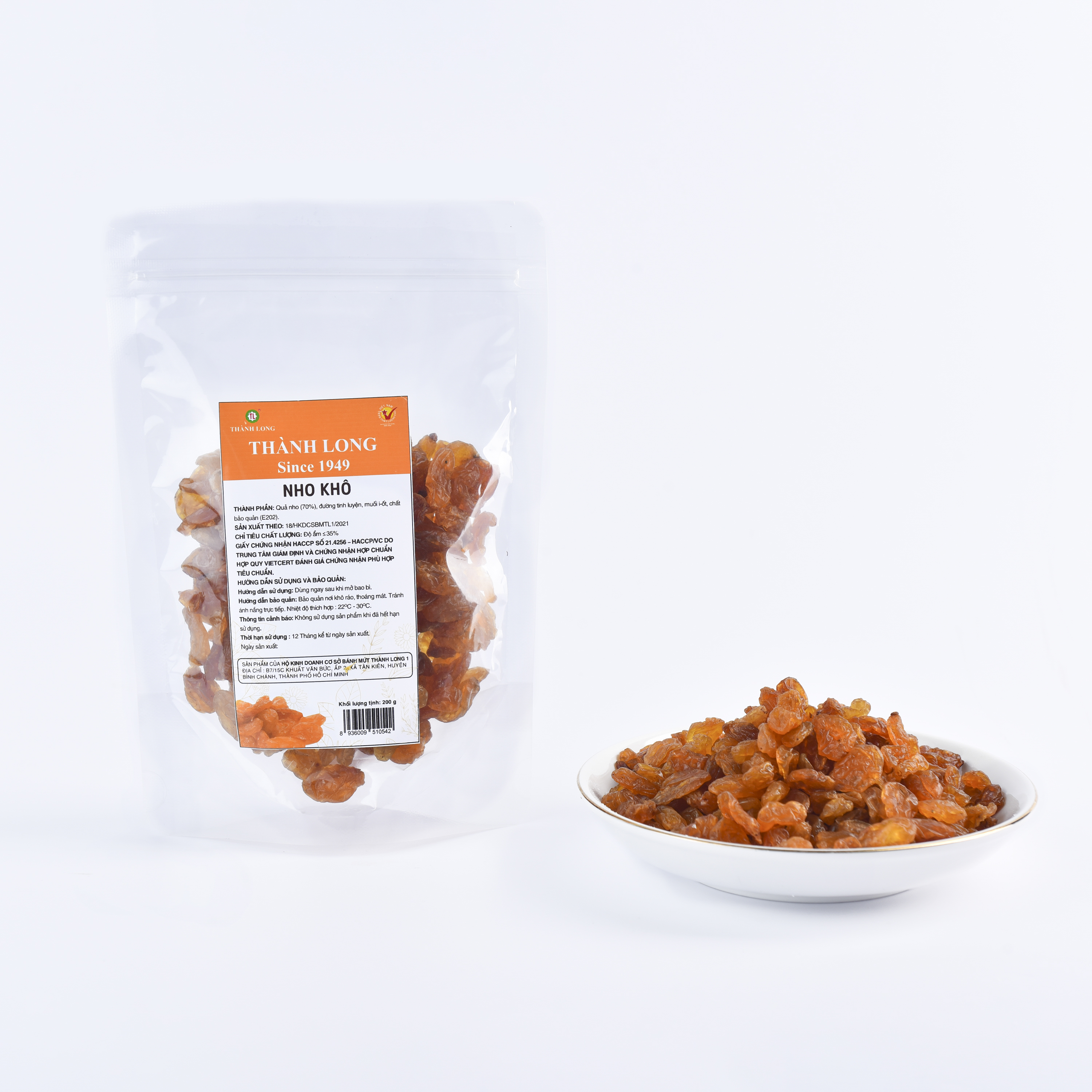 NHO SẤY KHÔ TÚI 500G THÀNH LONG - VIỆT NAM