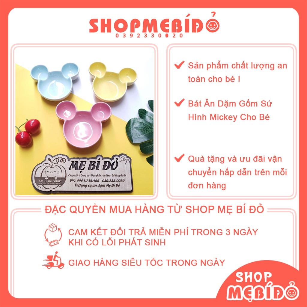 Bát Ăn Dặm Gốm Sứ Hình Mickey Cho Bé