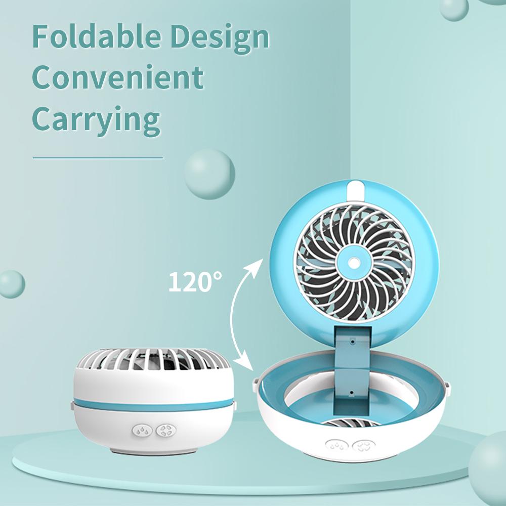 Quạt mini tích điện cầm tay nhỏ gọn 3 chế độ