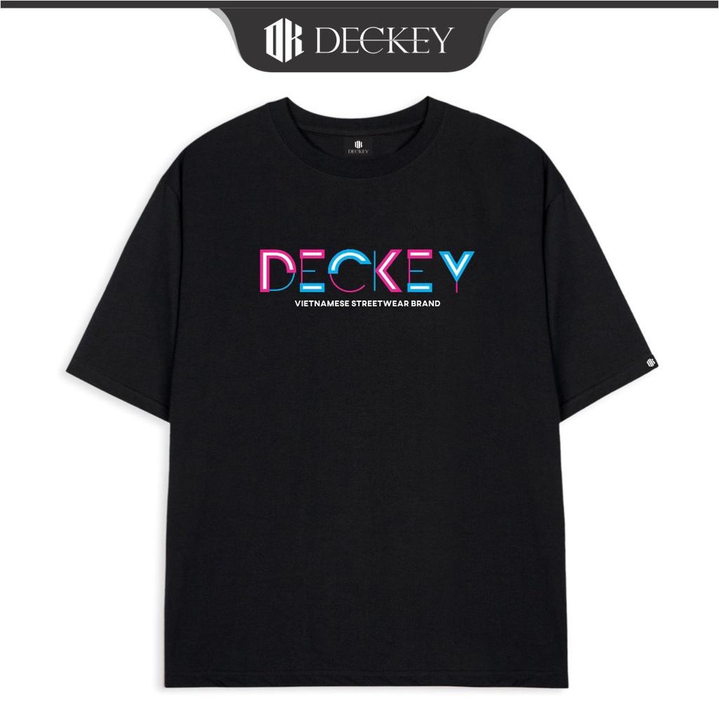 Áo Thun Cotton Unisex Nam Nữ Form Rộng DECKEY TYPESETTING