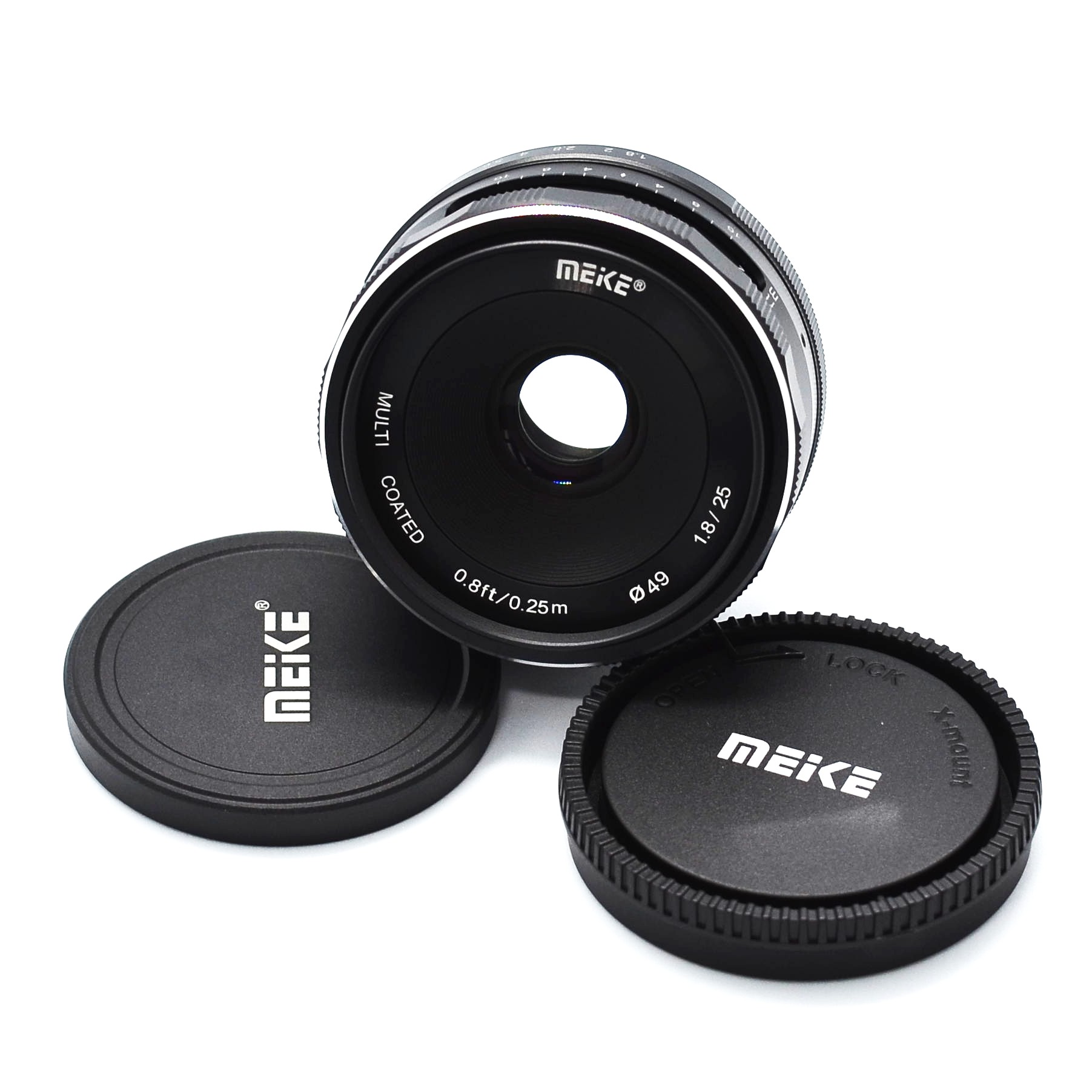 Ống kính Meike 25mm F1.8 cho máy ảnh mirroless Sony, Fuji, Canon lấy nét thủ công- Hàng nhập khẩu