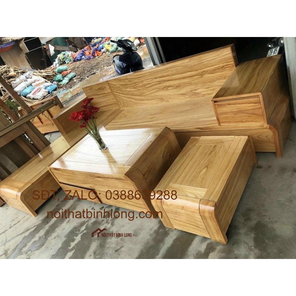 Bàn ghế sofa gỗ hương cao cấp