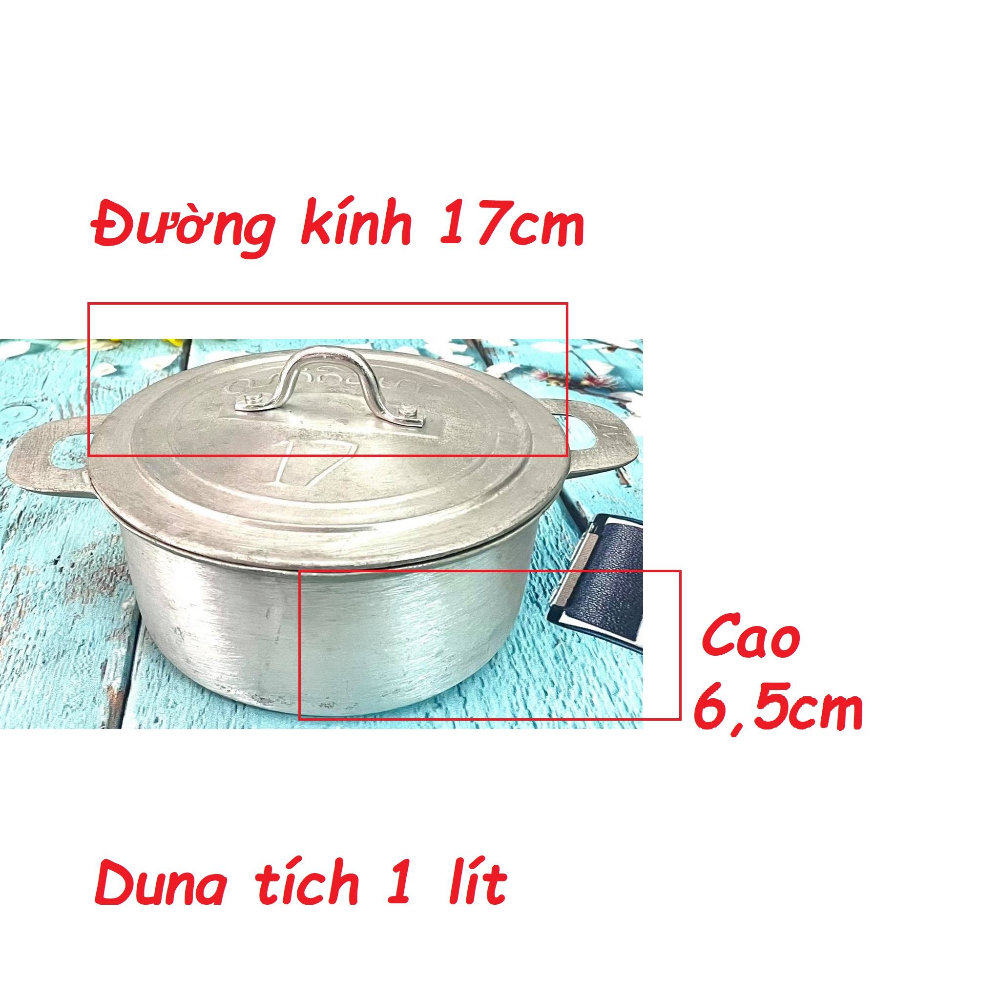 Nồi Gang đúc NGUYÊN KHỐI nấu CƠM SIÊU NGON - Size 17. Dụng cụ nhà bếp được gò THỦ CÔNG đậm chất TRUYỀN THỐNG. Chuyên phục vụ GIA ĐÌNH, NHÀ HÀNG ĐẲNG CẤP