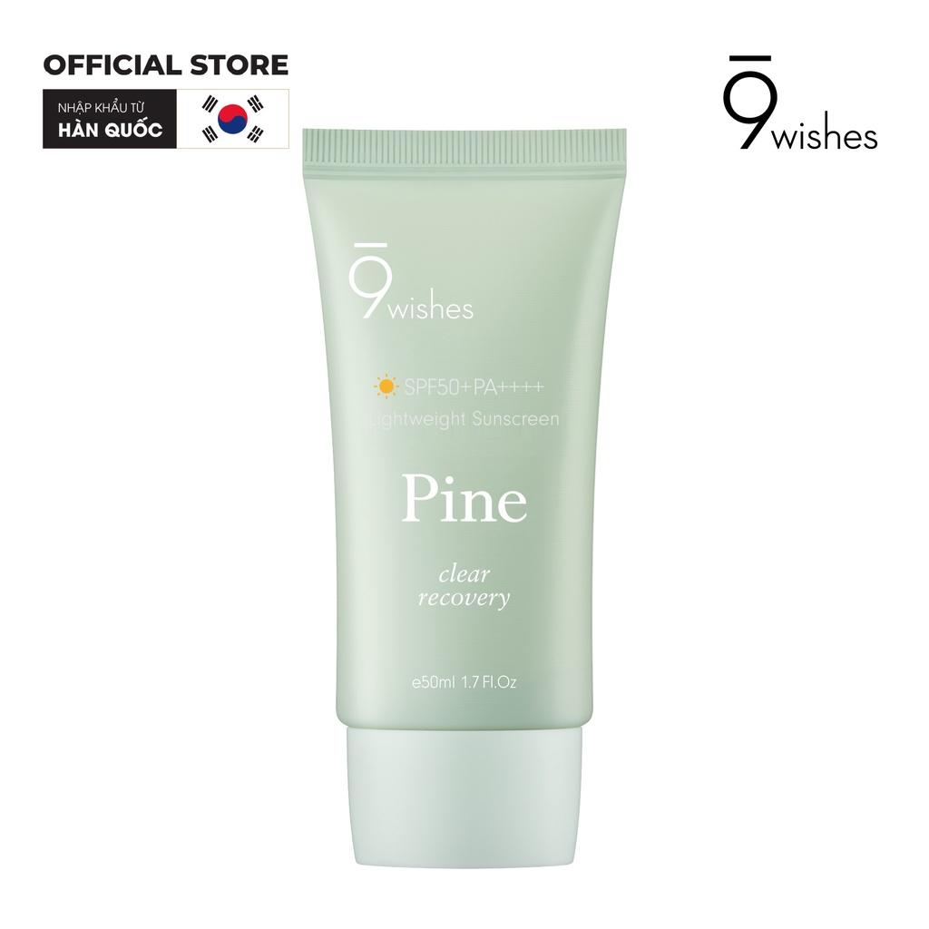 9 Wishes Pine Treatment Suncreen SPF50+ PA++++ 50ml (IP04)