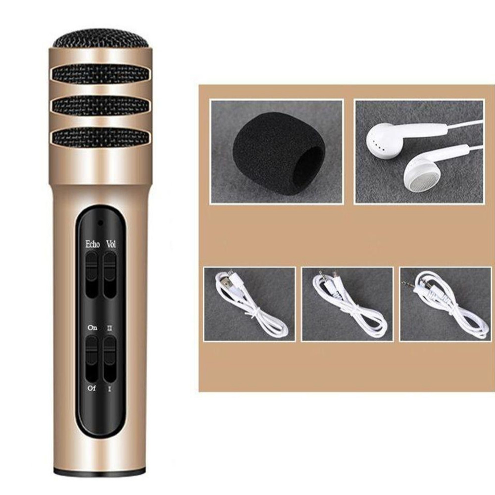 Micro Thu Âm Hát Karaoke Online Livestrem C7 Dùng Được Trên Cả Điện Thoại Và Máy Tính, Với Khả Năng Lọc Âm Tốt Với 2 Lớp Kim Loại