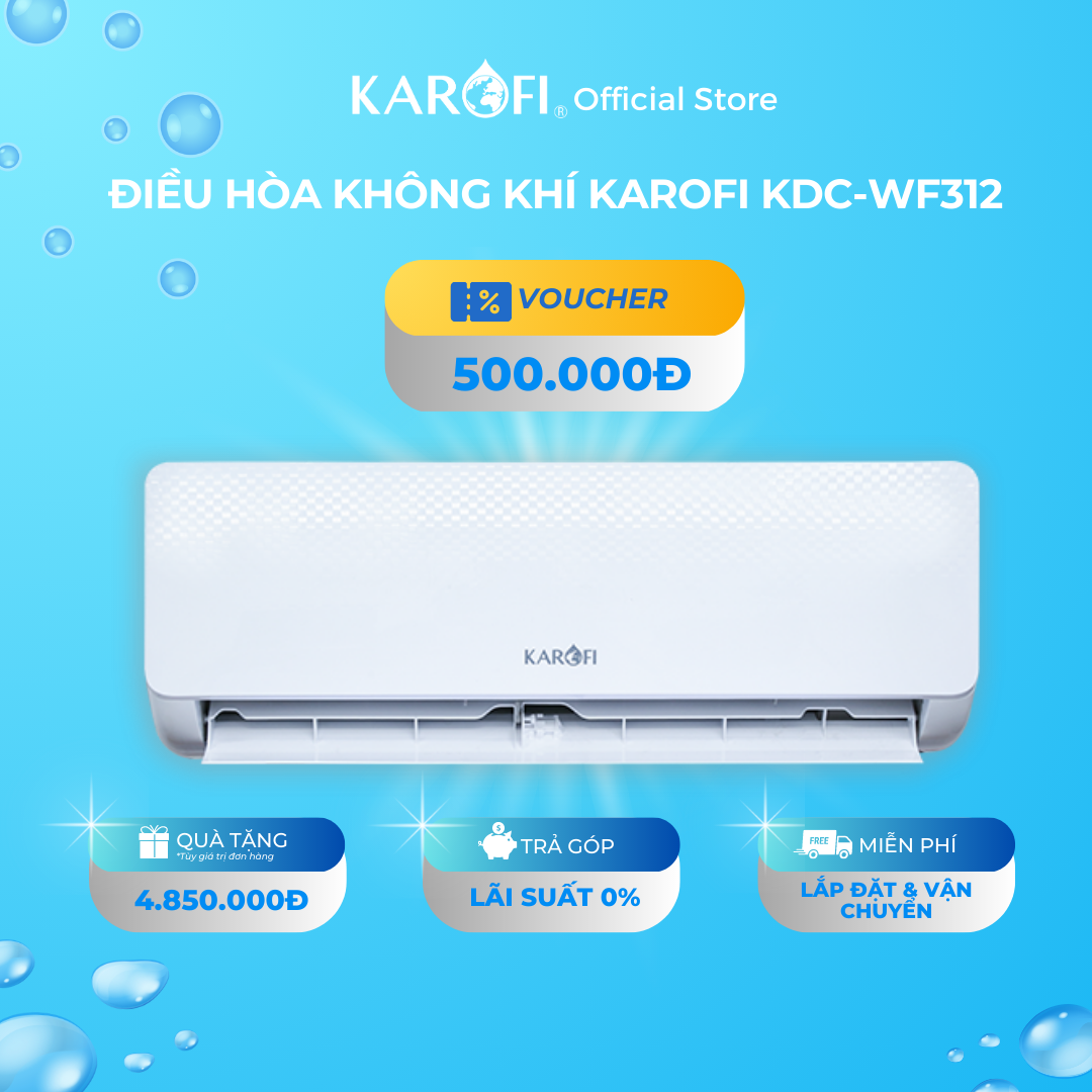 Điều hòa không khí Karofi KDC-WF312 công nghệ 4 tự động - Hàng chính hãng - Giao và lắp đặt toàn quốc