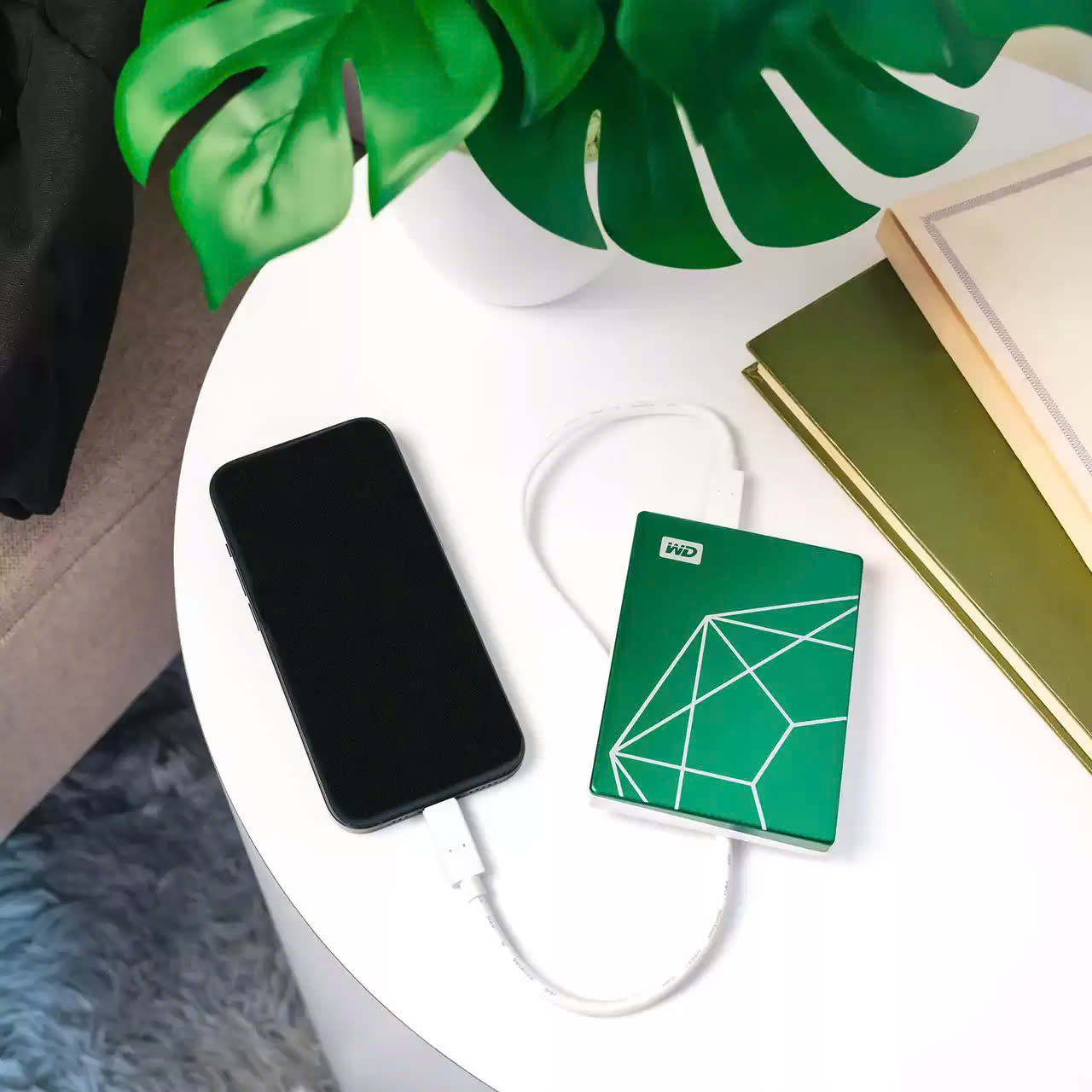 Ổ cứng di động HDD WD My Passport Ultra Green Limited dung lượng 2TB USB 3.2 Gen 1 hàng chính hãng