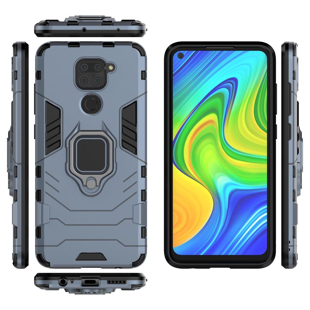 Ốp lưng cho Xiaomi Redmi Note 9 10X 4G iron man chống sốc kèm nhẫn xoay chống xem video bảo vệ camera