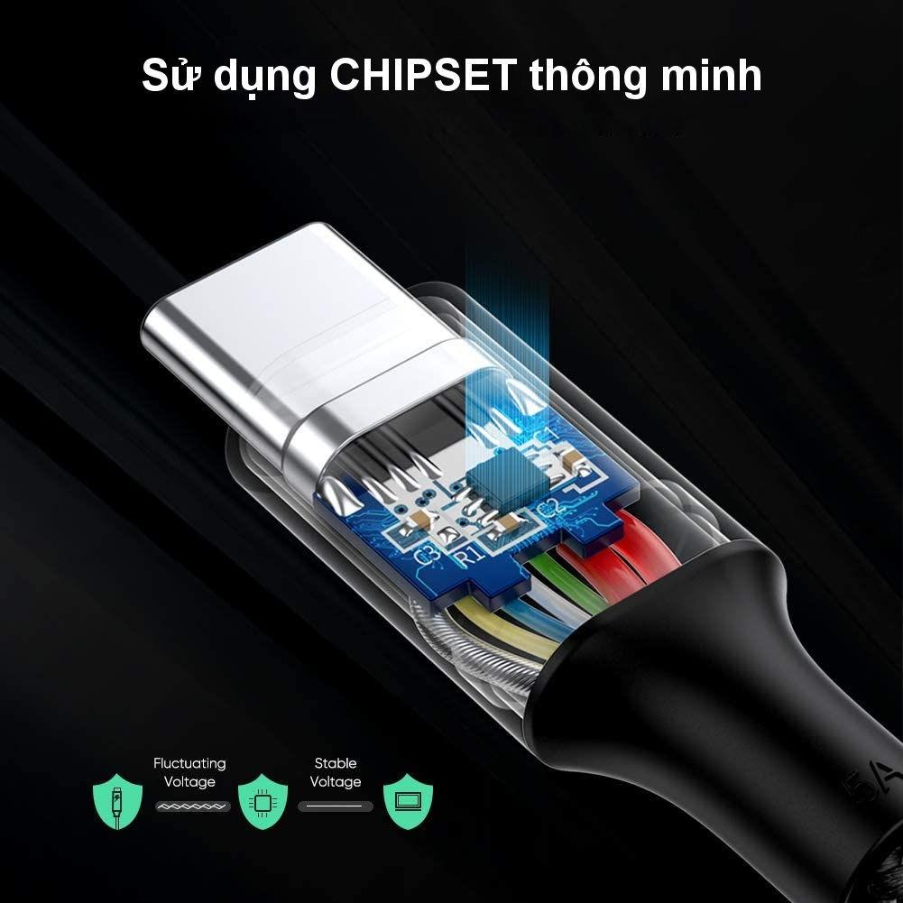 Cáp sạc nhanh USB Type C PD hỗ trợ 100W UGREEN US316 US334 dài 1m 2m - Tương thích Macbook / iPad Pro / Laptop - Hàng chính hãng