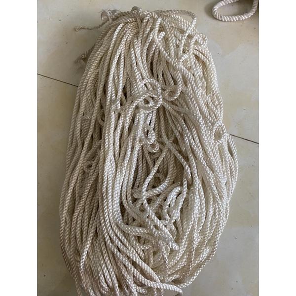5 Mét dây dù đan lưới, dây dù buộc giàn leo nông nghiệp loại 4mm