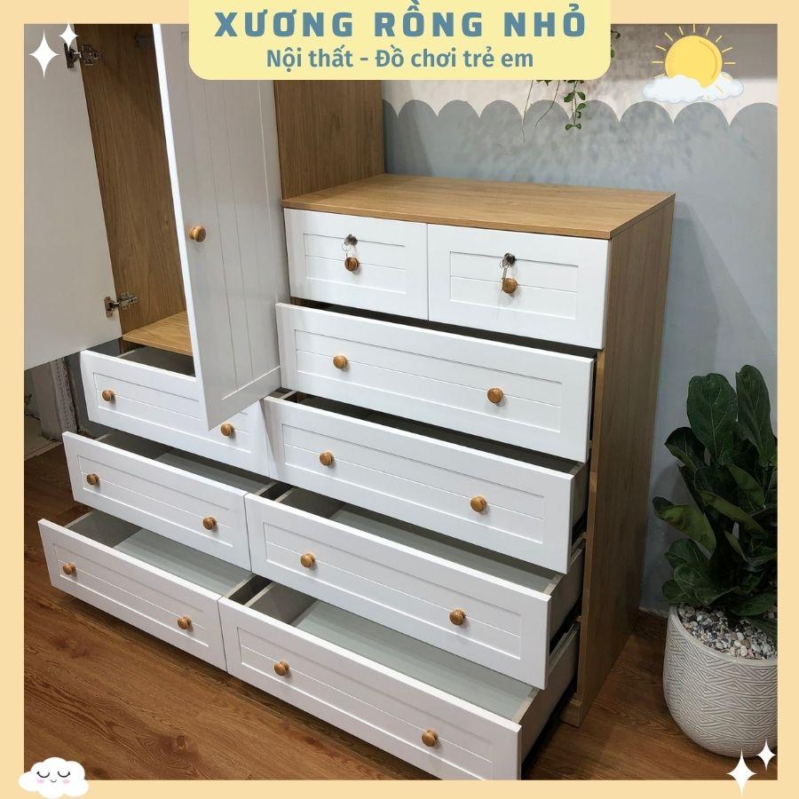 SET Tủ quần áo cho bé nhiều ngăn kéo tiện dụng_Tủ quần áo may đo yêu cầu riêng_Xương Rồng Nhỏ