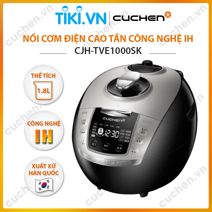 Nồi cơm điện cao tần IH Cuchen CJH-TVE1000SK (Nhập khẩu chính hãng)