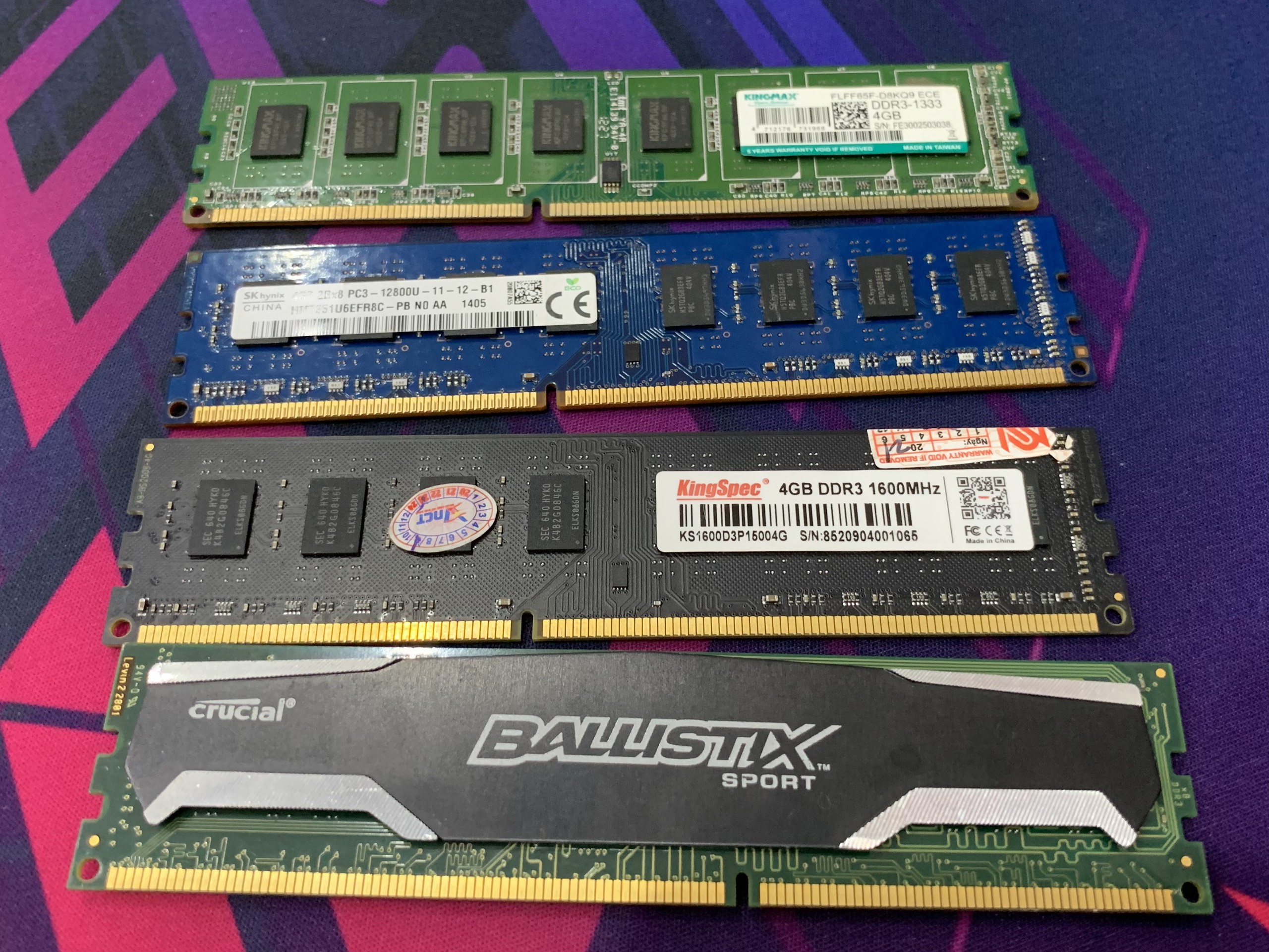 Ram PC DDR3 4GB Kingmax Bus 1333/1600MHz 16 Chip (Chạy Main G41 OK) - Hàng chính hãng