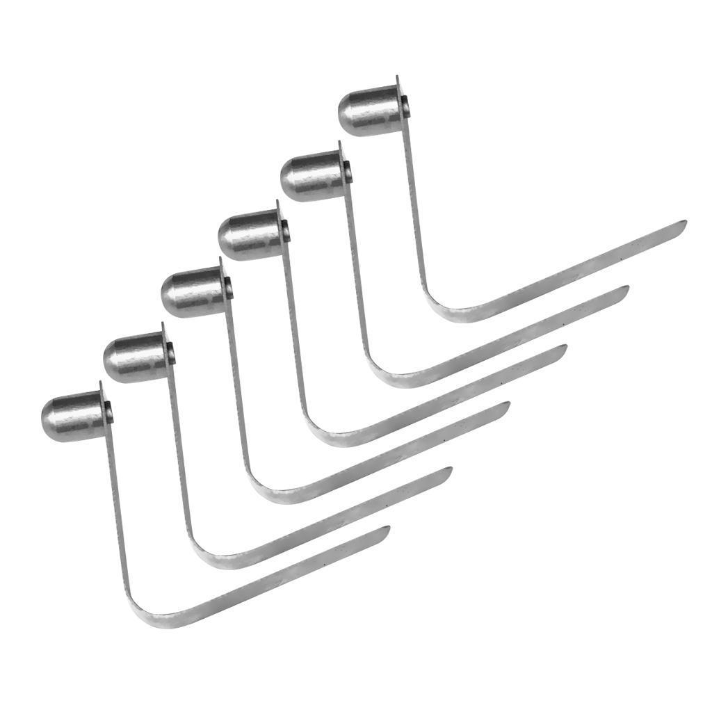 6pcs 8mm Stainless Steel Tent Snap Button Clips