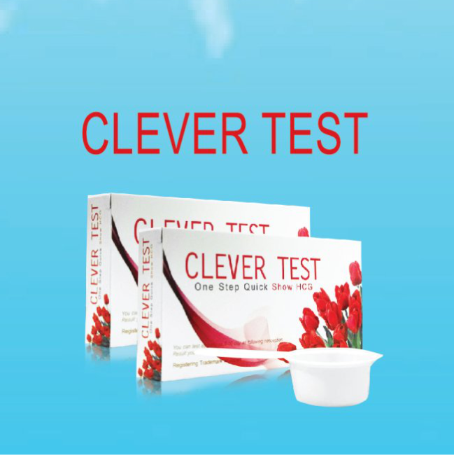 (Có Che Tên) Que Thử Thai Bản To Nhất - Cốc Tay Cầm Chống Bẩn - Phát Hiện Thai Sớm - Chính Xác 100% Clever Test