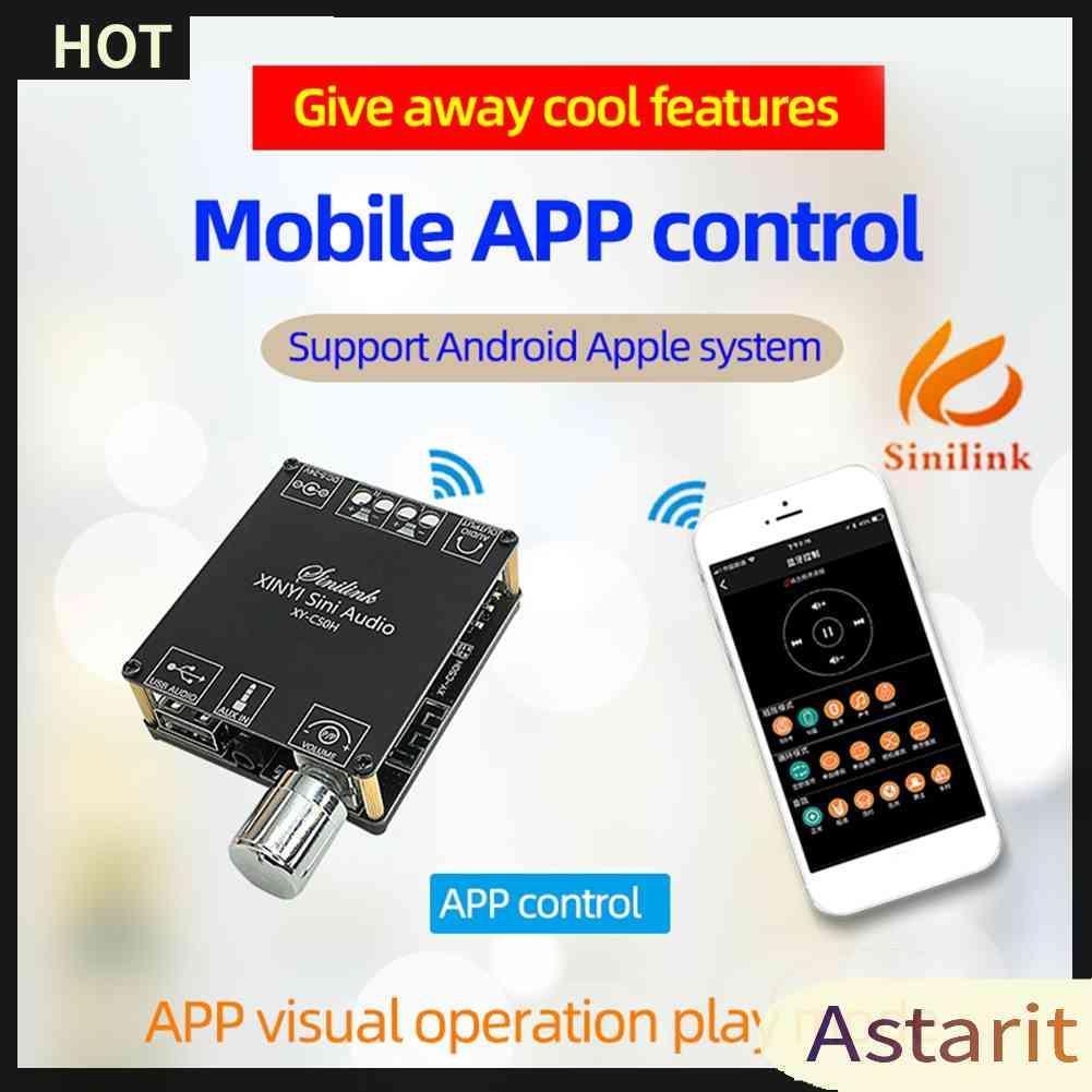 Bảng Mạch Khuếch Đại Âm Thanh Kỹ Thuật Số Không Dây XY-C50H 50Wx2 APP