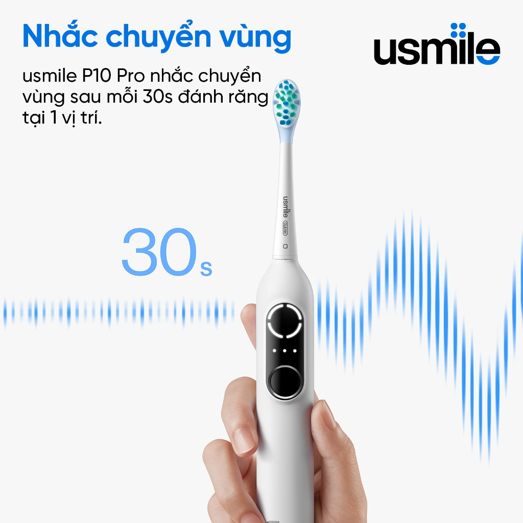 Bàn Chải Điện Sóng Siêu Âm Usmile P10 Pro - Hàng Chính Hãng